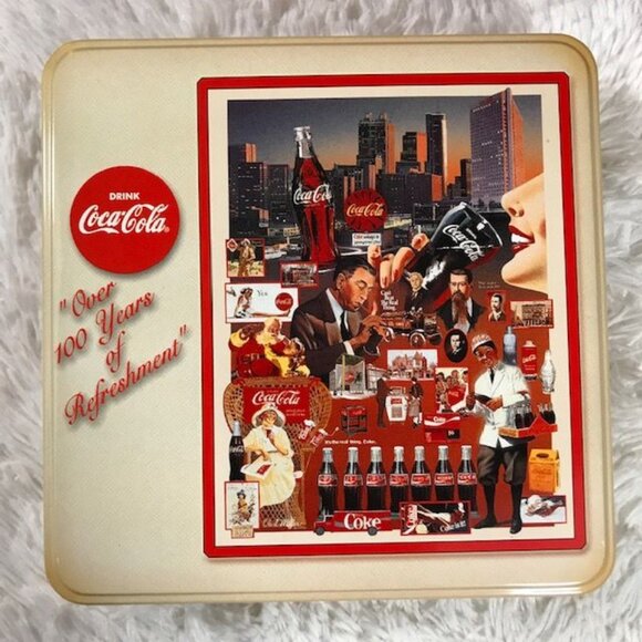 NWOT Coca Cola 'Over 100 Years of Refreshment' 1000pc Puzzle in Collectible Tin - Picture 6 of 12